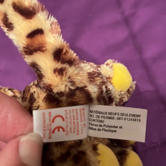 TY Beanie Boos - SPECKLES the Leopard (Glitter Eyes) (Regular Size - 6 inch) - Picture 10 of 11